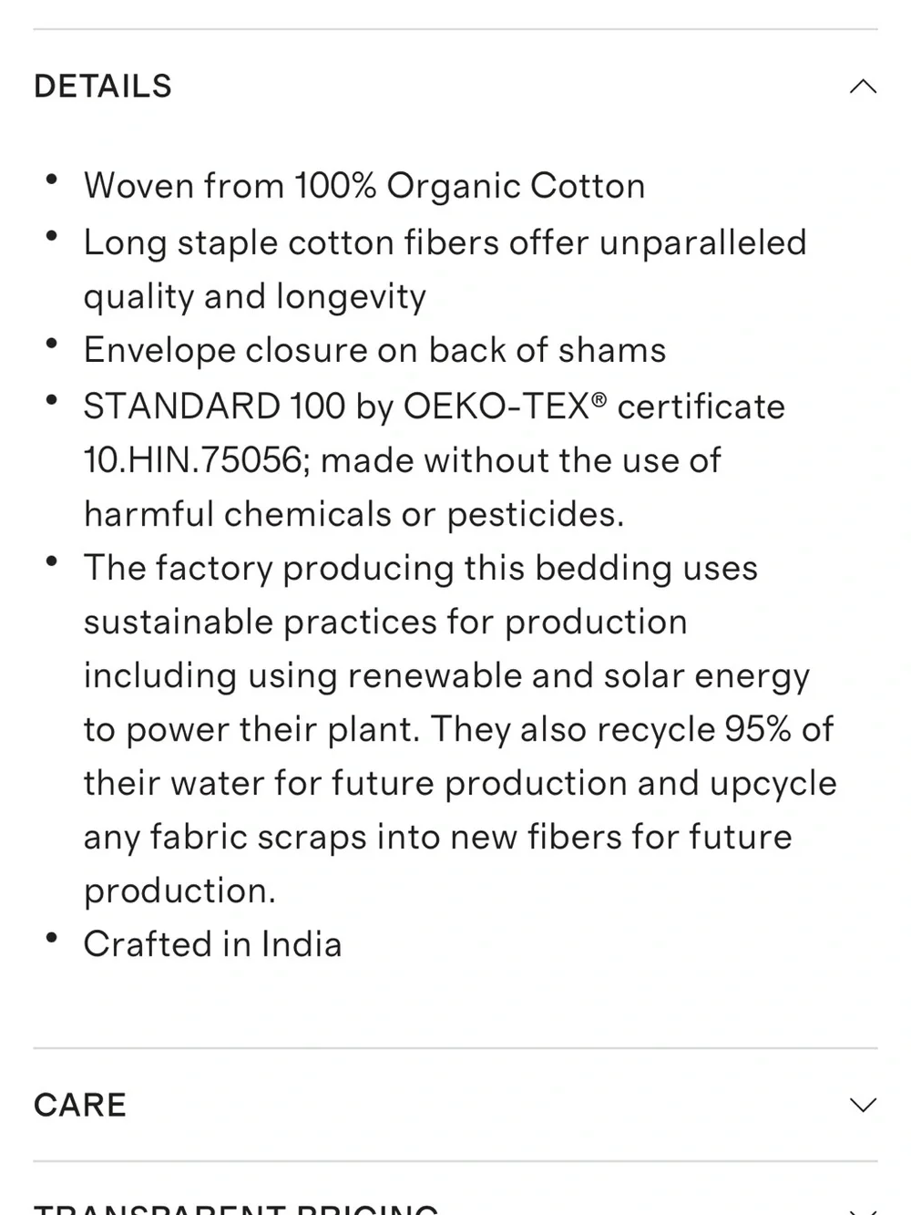 New Organic Cotton Ribbed White Standard Sham Set - Retail $45